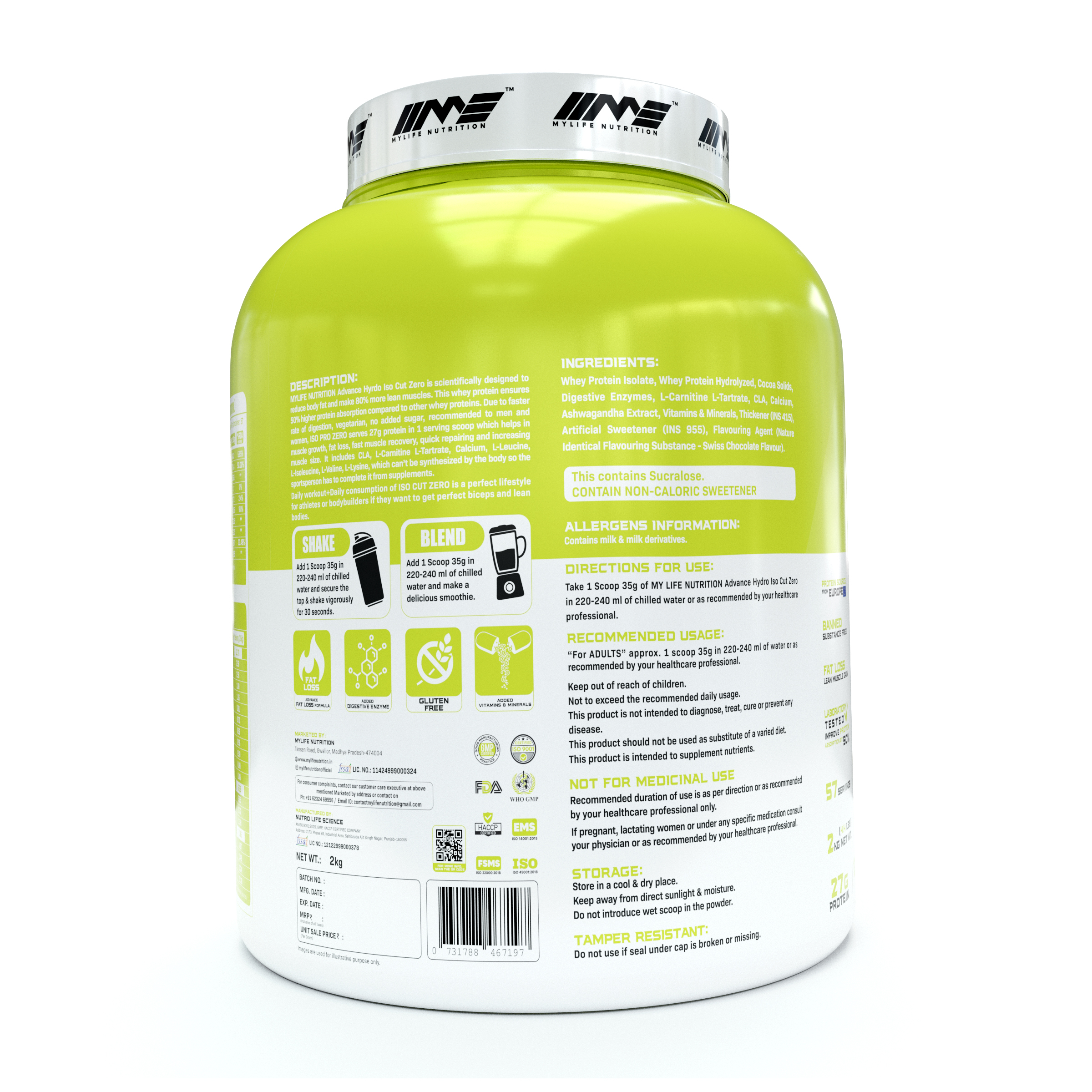 Iso-Cut Zero Protein