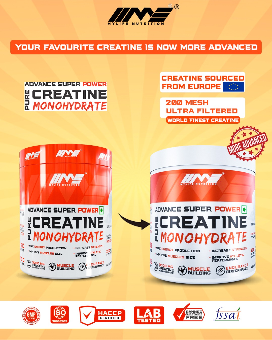 ADVANCE SUPER POWER PURE CREATINE MONOHYDRATE 250GM